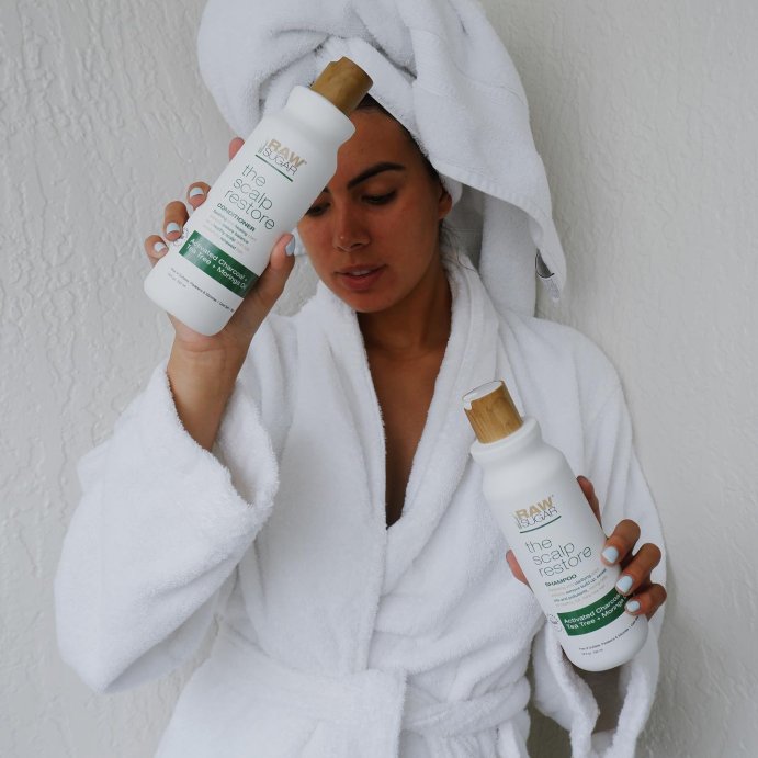 user image by @adrianapaniaguaof, Raw Sugar The Scalp Restore Conditioner - Jojoba + Aloe + Niacinamide - 18 fl oz
