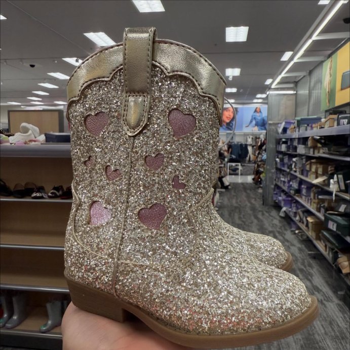 user image by @ministylewith.jules_, Toddler Dallas Glitter Western Boots - Cat & Jack™ Gold