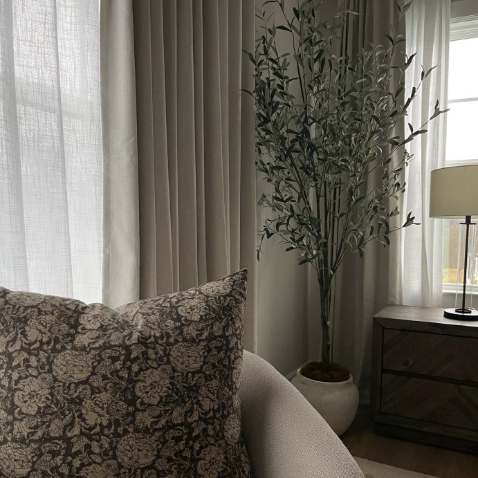 user image by @thehartlandhome, 93&#34; Artificial Olive Tree - Threshold&#8482; designed with Studio McGee: No Assembly, Indoor Polyester Decor