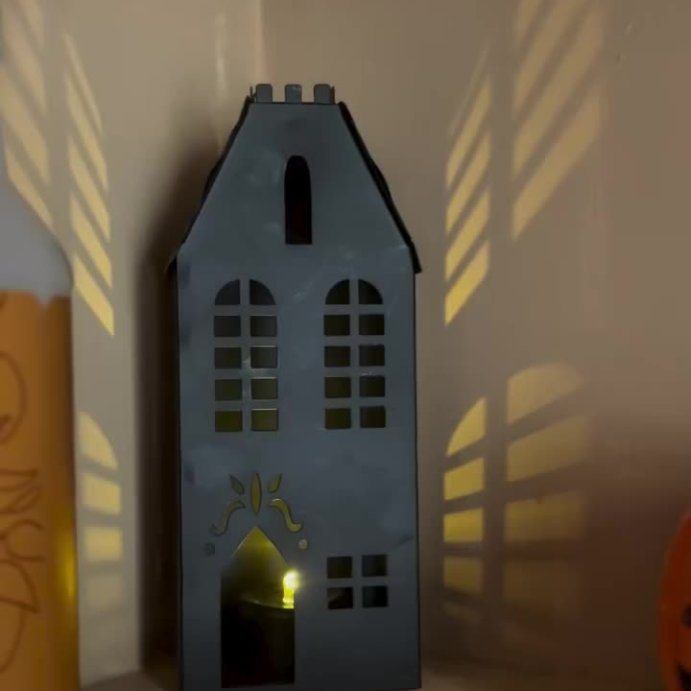 user image by @gardening.mama1, Small Lit Metal Tall House - Hyde and EEK! Boutique&#8482;
