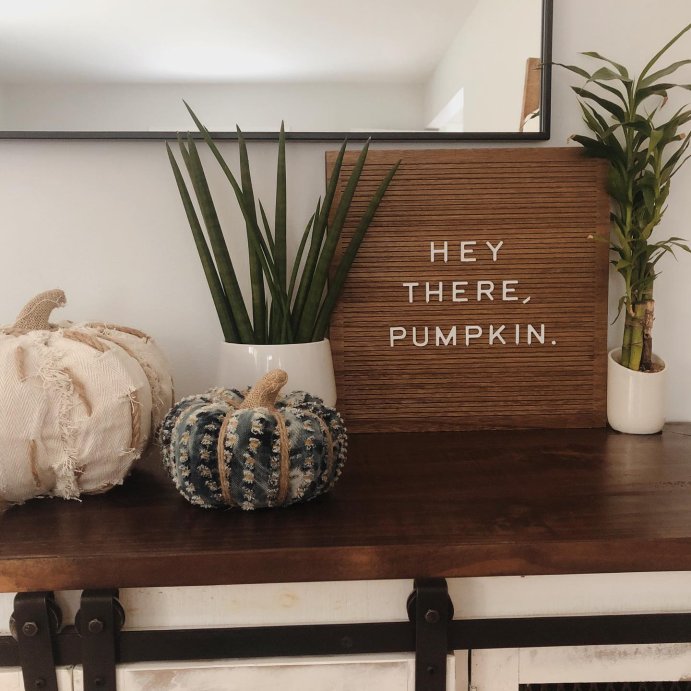 user image by @littlebotanicalbungalow, 14&#34;x 14&#34; Wood Letter Board Brown - Threshold&#8482;: MDF Traditional Typography Wall Sign Panel, No Battery Required