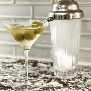 Dorset Cocktail Shaker & Martini Glasses, Set of 4