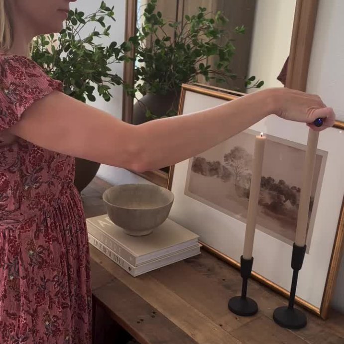 user image by @kaitlynhomestyle, Set of 3 Aluminum Taper Holders - Threshold™