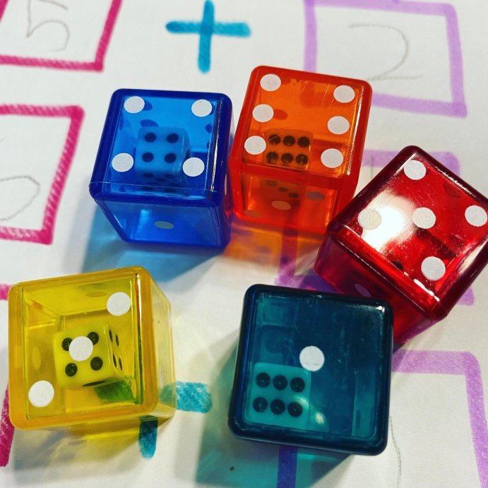 user image by @mummyholic, Learning Resources Dice in Dice: Teaching Aid for Kindergarten &#38; Preschool, 72 Plastic Pieces