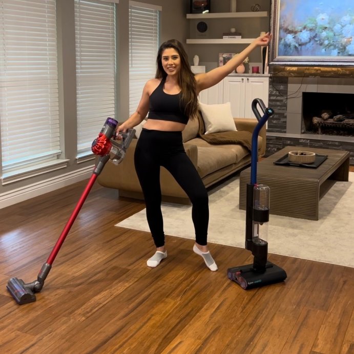 user image by itsaprilmarie, Dyson WashG1 Wet Cleaner Matte Black/Blue: Bagless, Battery-Powered, 4 Speeds, Hardwood &#38; Hard Floor, 2-Year Warranty