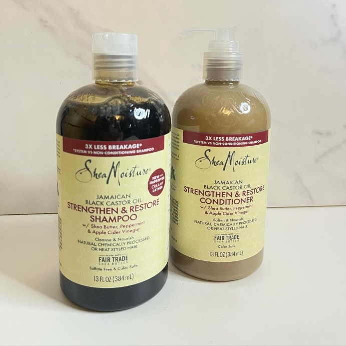 user image by @paula_ugc_creator, SheaMoisture Jamaican Black Castor Oil Strengthen & Restore Shampoo