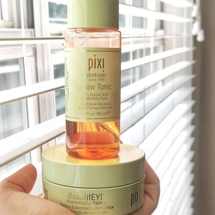 user image by @byleeslieann, Pixi Skintreats Glow Tonic Glycolic Acid Exfoliating Toner