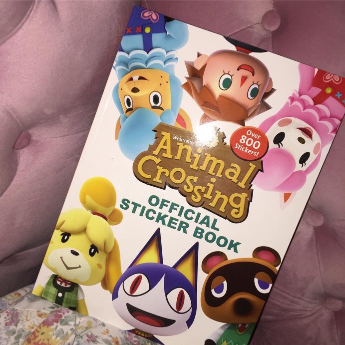 user image by @itsflugger, Nintendo Animal Crossing Official Sticker Book - by Courtney Carbone (Paperback)