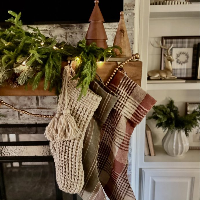 user image by @life.on.chatham.lane, 20" Confetti Fleck Waffle Knit Christmas Stocking - Hearth & Hand™ with Magnolia