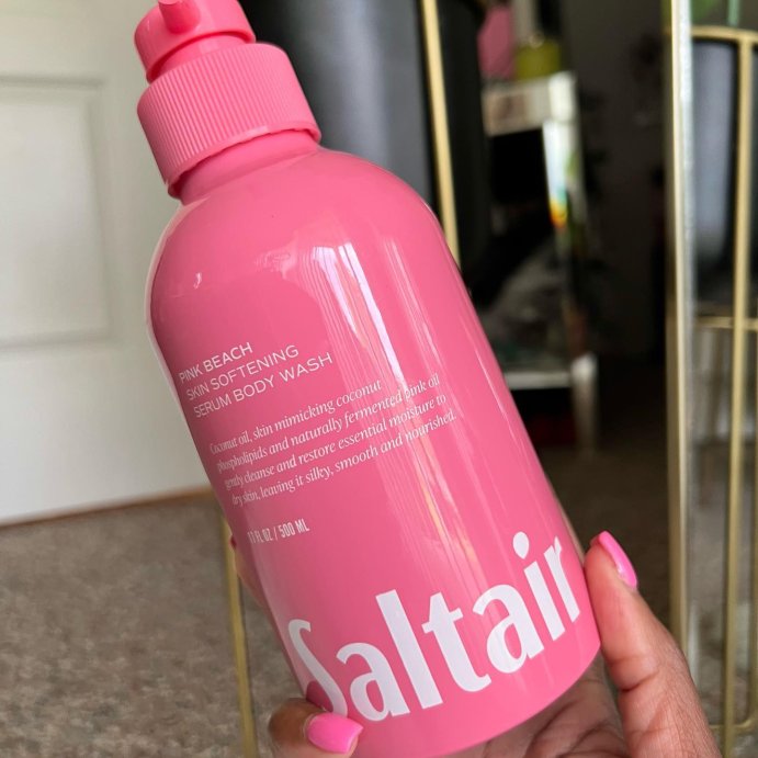 user image by @bougiefaithlife, Saltair Pink Beach Serum Body Wash - Coconut Scent - 17 fl oz