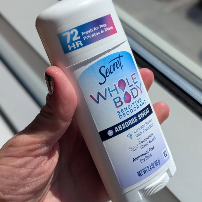 user image by @mlalexis, Secret Dry Feel Whole Body Deodorant - Completely Clean - 2.4oz
