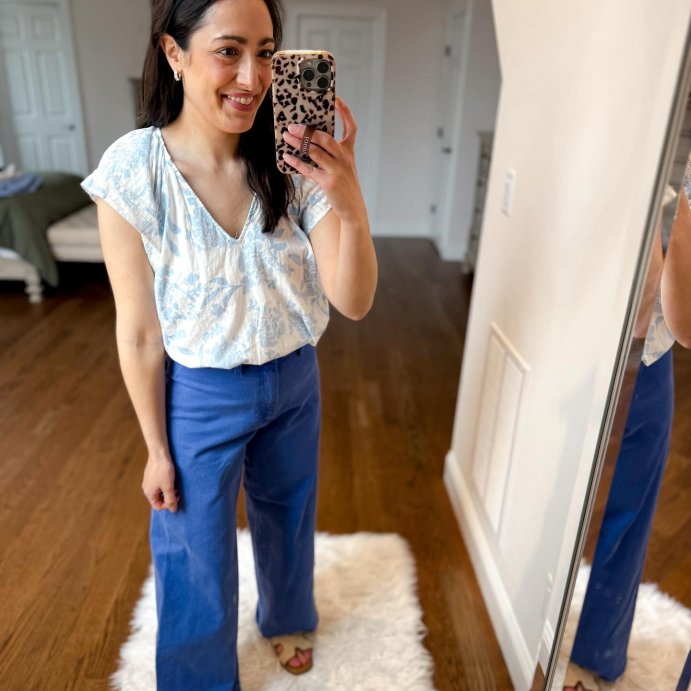 user image by @msnafashion, Women's Flutter Short Sleeve V-Neck Blouse - Universal Thread™