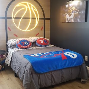 Basketball Court Peel and Stick Wall Decal