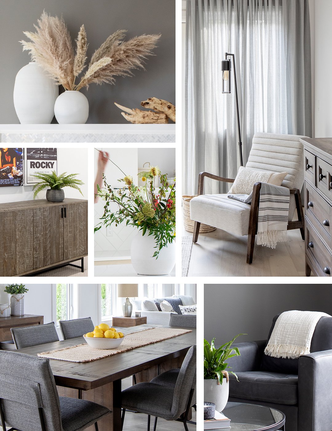 Shop Grand vase Daleyza blanc, Petit vase Daleyza blanc, Fauteuil Coleman -Silas platine, Jeté Danae cailloux/lait/pavé, Lampe sur pied Arlynn, Bureau à 7 tiroirs Parker -héron sable, Buffet Madera -Oak Bay, Table rectangulaire Mandalay -Dune brun, Fauteuil en cuir Lucca -Attica ardoise and more