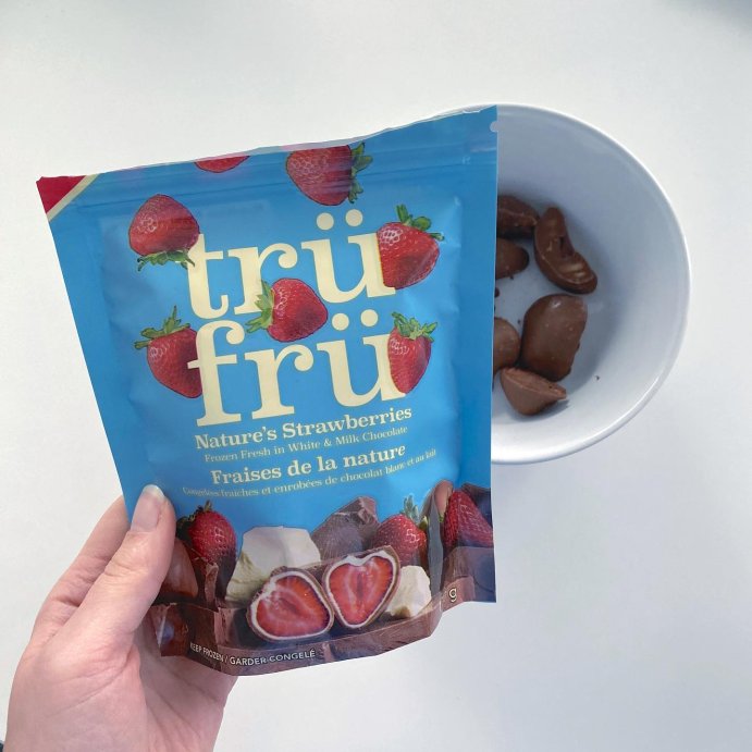 user image by @thejourneyofamyjean, Tru Fru White and Milk Chocolate Frozen Strawberries - 8oz