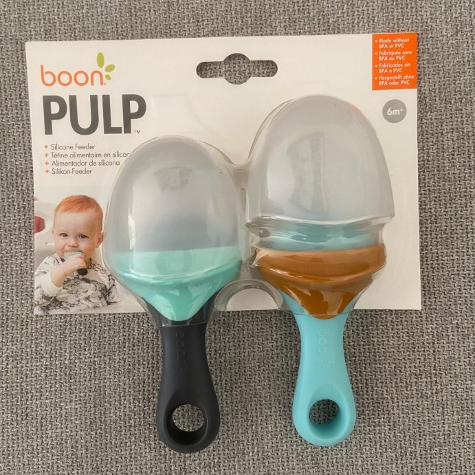 user image by @littleslovetarget, Boon 2pk Pulp Silicone Feeder - Blue/Green