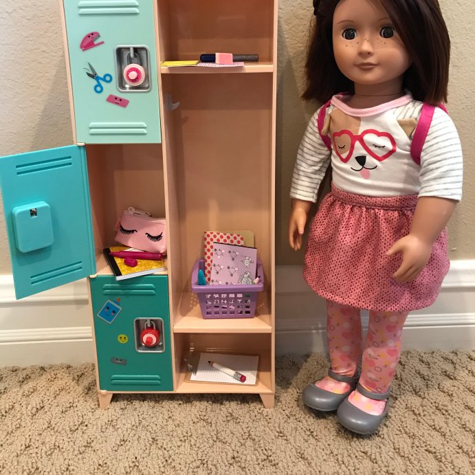 user image by Olivia, Our Generation Classroom Cool School Locker Accessory Set for 18&#34; Dolls