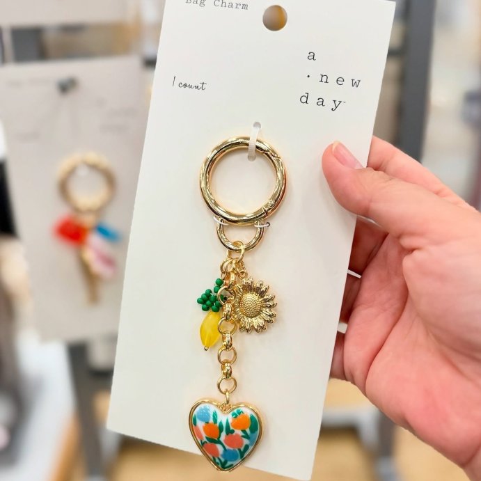 user image by @katattarget, Mixed Lemon and Floral Handbag Charm - A New Day&#8482; Multi