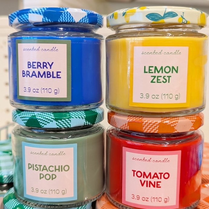 user image by @heartsandhaunts, 3.9oz Glass Jar Scented Candle with Printed Lid Blue - Bullseye&#39;s Playground&#8482;