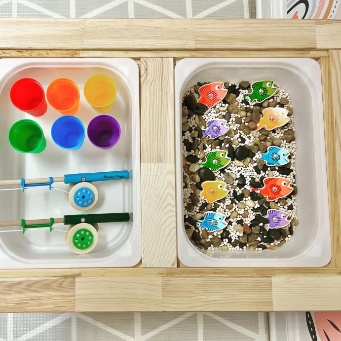user image by @twentyminutesaday.co, Melissa &#38; Doug Catch &#38; Count Wooden Fishing Game with 2 Magnetic Rods