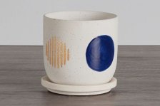 Shop Akira Dark Blue Small Planter and more