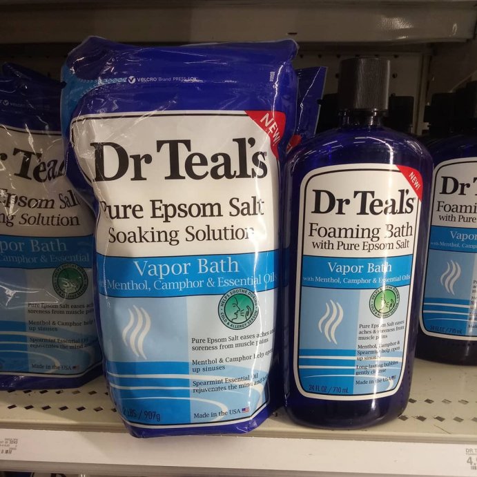 user image by @therealphonejones, Dr Teal&#39;s Cool Vapor Mint &#38; Menthol Foaming Bubble Bath - 24 fl oz