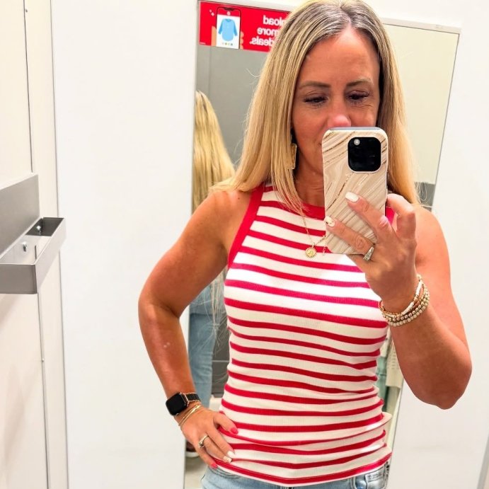 user image by @shoppin.rebel, Women's Slim Fit Ribbed Tank Top - A New Day™
