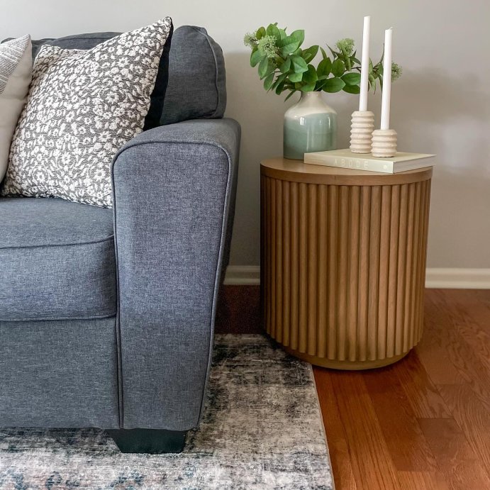 user image by @liskaliving, Dowel Accent Table Natural - Threshold&#8482; designed with Studio McGee Fully Assembled