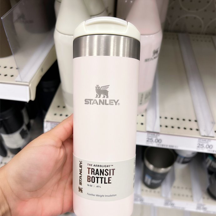 user image by @lc.budget_momma, Stanley 20 oz Stainless Steel Aero Light Transit Bottle