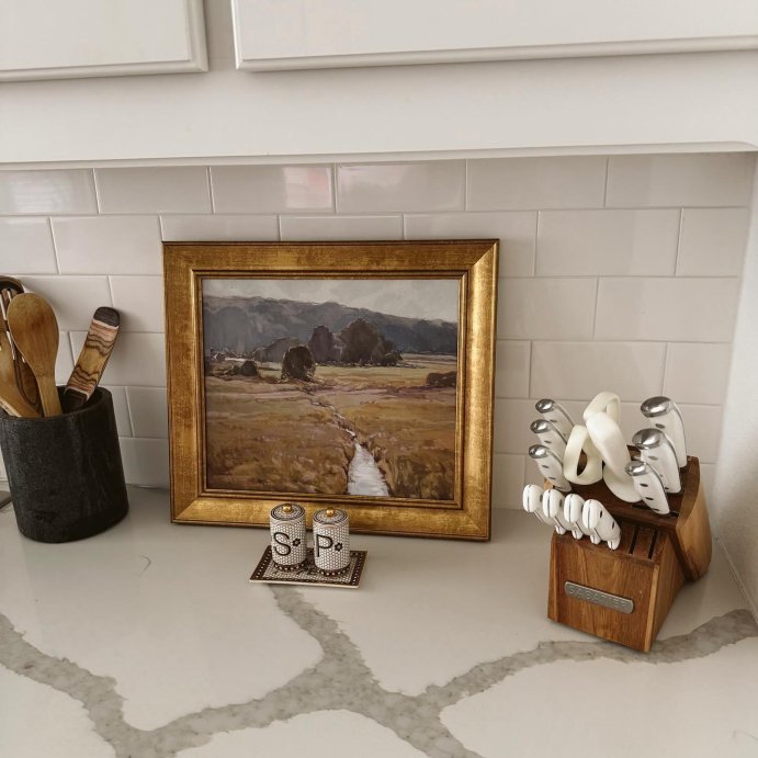 user image by @_calliecameron, 16&#34; x 14&#34; Summer Pasture Framed Wall Art Brass - Threshold&#8482; designed with Studio McGee