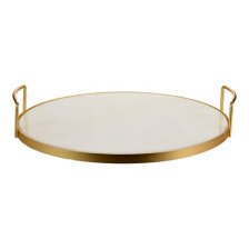 Shop CANVAS Golden Moments Collection Christmas Marble Serving Tray with Gold Handles, 14.7-in and more