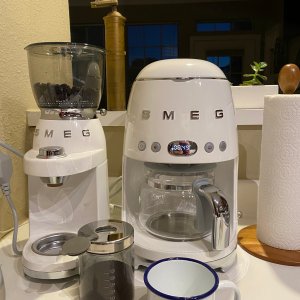 Coffee grinders Smeg CGF01CREU Home Appliances Kitchen electric Grinder  Mill maker millstone Household for Appliance