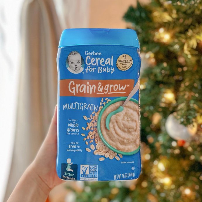 user image by @chewingbros, Gerber Baby Food Stage 2 Multigrain Baby Cereal - 16oz
