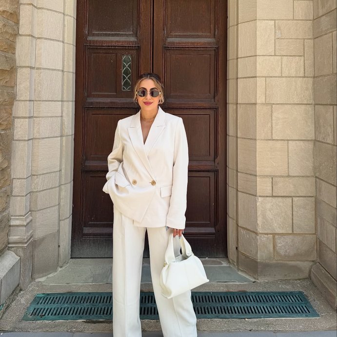 user image by @stephhshamm, Women's Signature Crepe Slim Fit Blazer - A New Day™