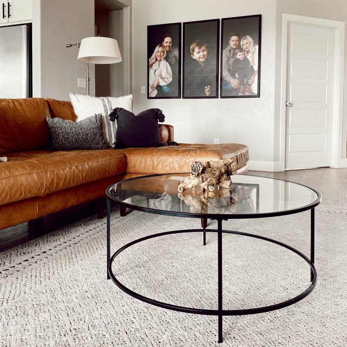 user image by @afetterhome, Best Choice Products 36in Round Tempered Glass Coffee Table for Home, Living Room, Dining Room