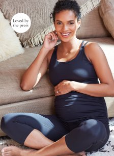 Shop Isabella Oliver Maternity Active Tank-Caviar Black and more