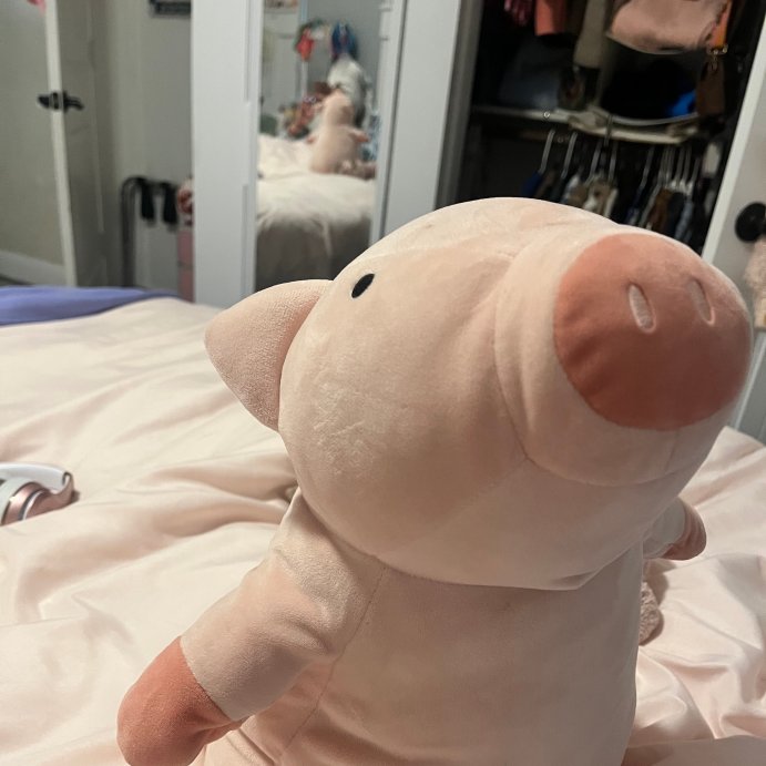 user image by Nina, Pig Weighted Plush Kids&#39; Throw Pillow Pink - Pillowfort&#8482;
