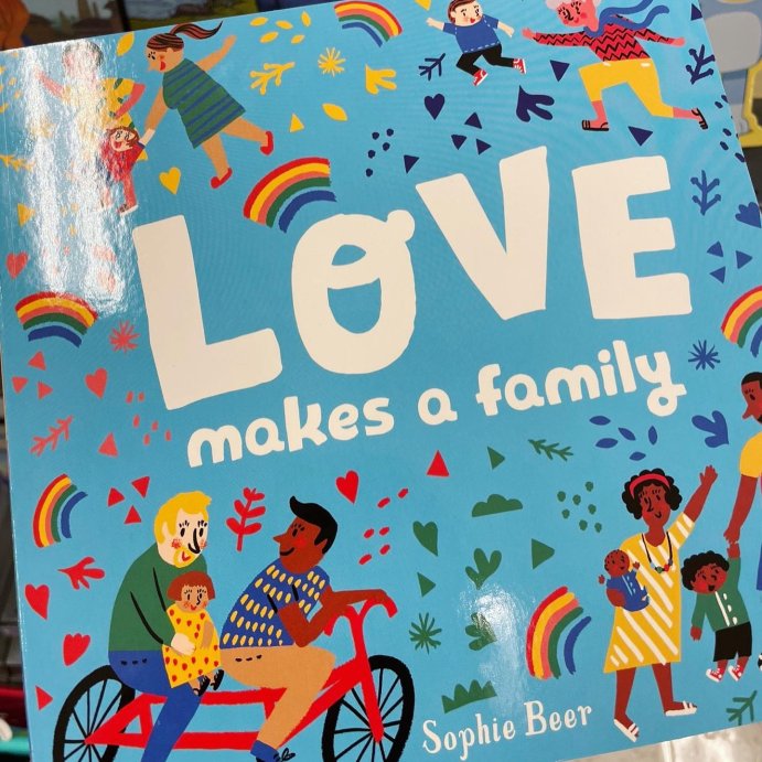 user image by @mscraftyteacher, Love Makes a Family - by Sophie Beer (Board Book)