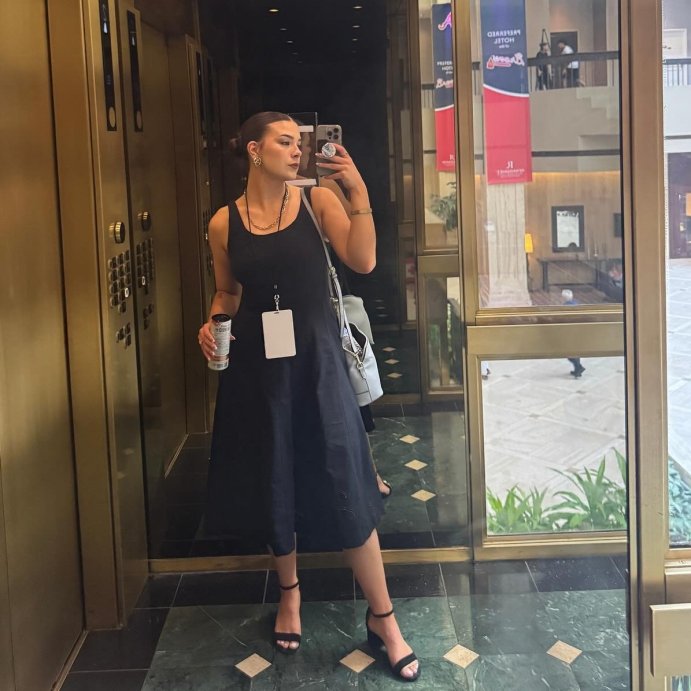 user image by @thekennapresley, Women's Corset Midi A-Line Dress - A New Day™