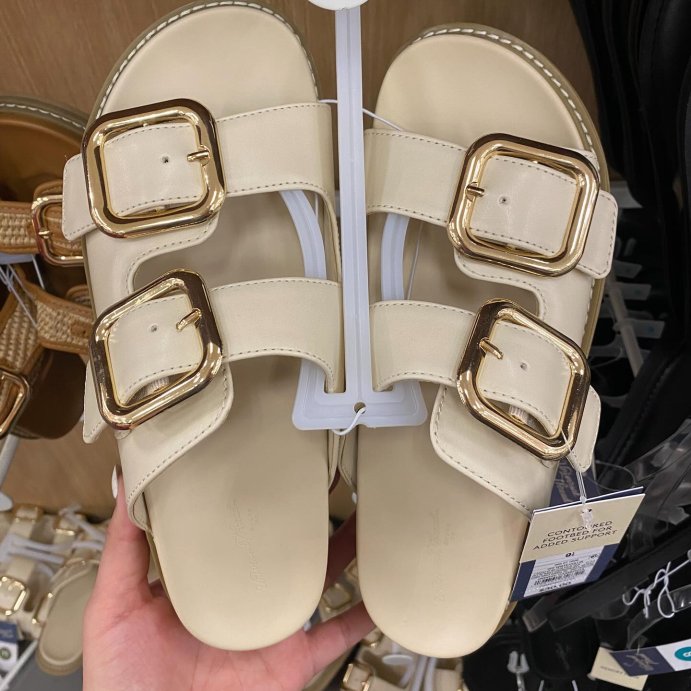 user image by @kelci.sale, Women&#39;s Collin Double Buckle Footbed Sandals - Universal Thread&#8482;