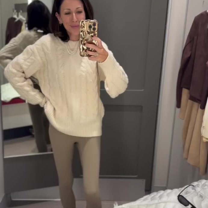 user image by @wedding_girl_lifestyle, Women's Long Sleeve Cabled Tunic Sweater - A New Day™