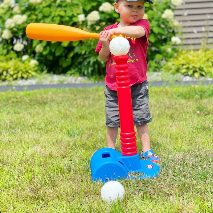 user image by @rachelormond_, Little Tikes Toy Sports T-Ball Set - Red