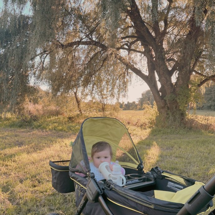 user image by @ashleelorraine_, Evenflo Pivot Xplore All-Terrain Double Stroller Wagon