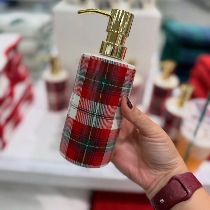 user image by @katattarget, Ceramic Plaid Soap Dispenser - Threshold&#8482;