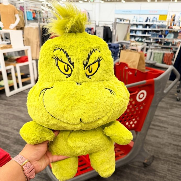 user image by @targetkiddos, Boys&#39; Christmas The Grinch Plush Backpack - Green