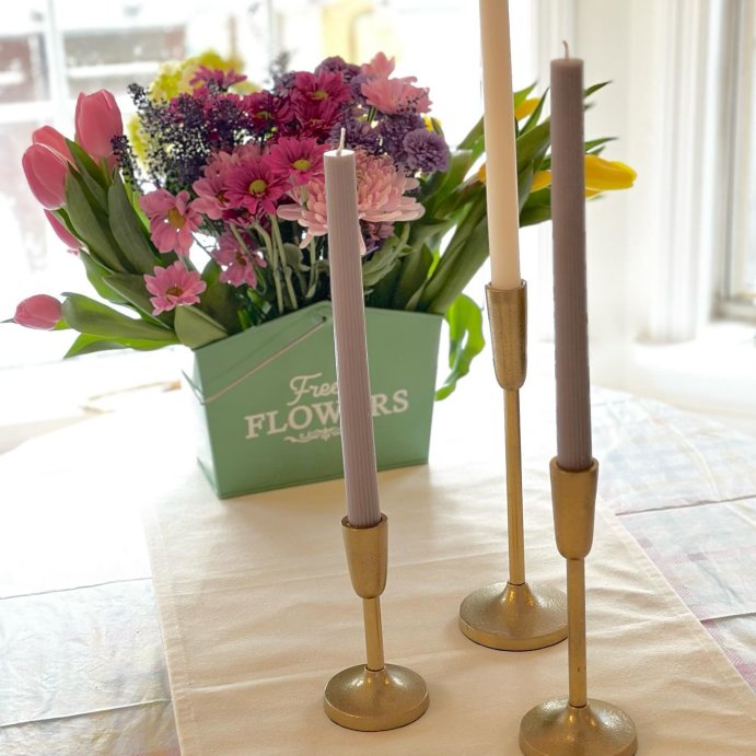 user image by @happilyozierafter, Set of 3 Aluminum Taper Holders - Threshold™