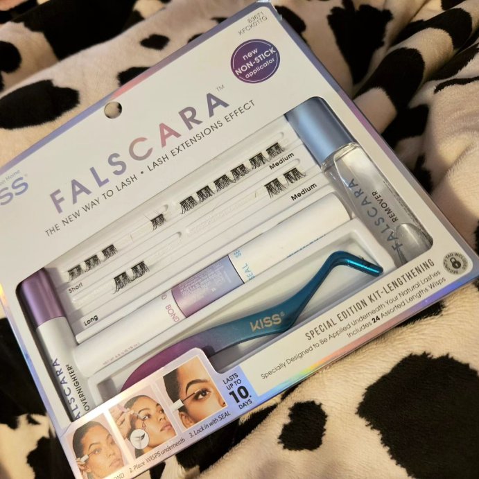 user image by @blairshare, KISS Products Falscara Lash Extension Kit - Lengthening Wisps - 36ct