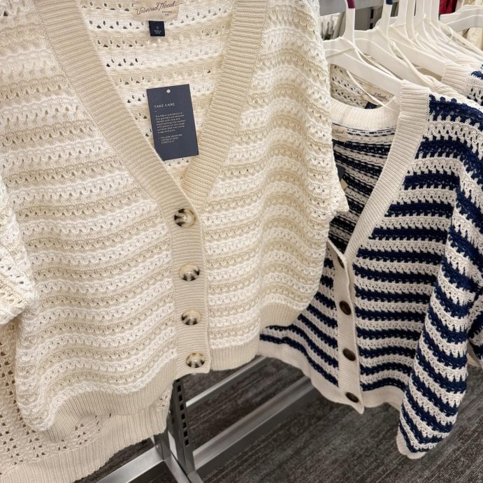 user image by @treatmetotarget, Women's Short Sleeve Button-Front Cardigan - Universal Thread™