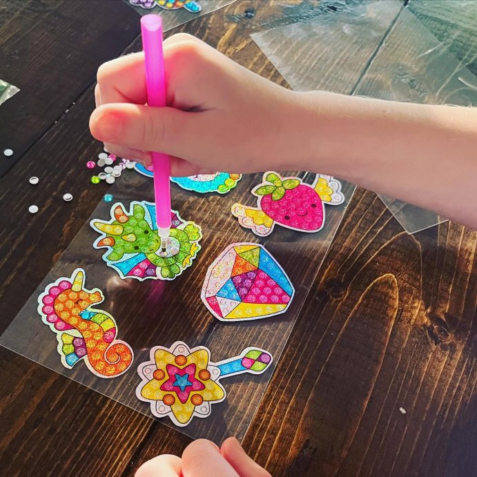 user image by @glitter_on_a_dime, Creativity for Kids Big Gem Diamond Painting Kit - Magical: DIY Art Kit with Stickers &#38; Templates for Ages 6+