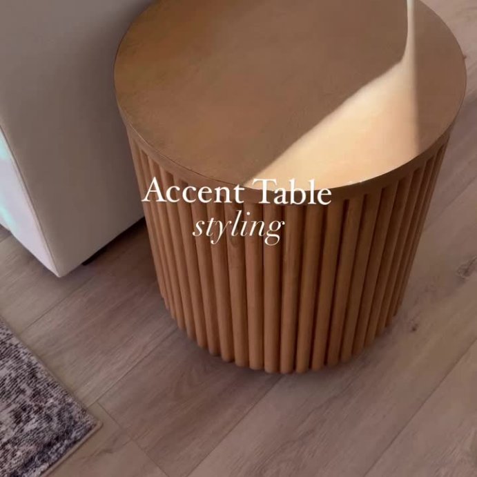 user image by @thislovelyabode, Dowel Accent Table Natural - Threshold&#8482; designed with Studio McGee Fully Assembled